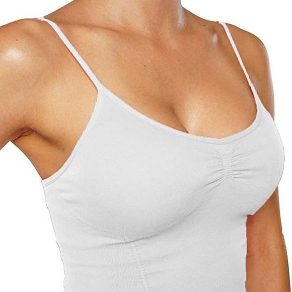 Tank Top Attached Bra adjustable straps - Picture 2 of 3